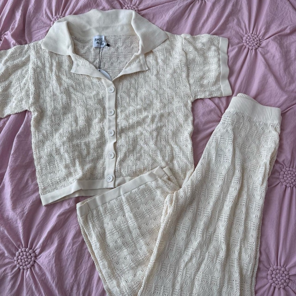 Princess Polly Cream Knit Set